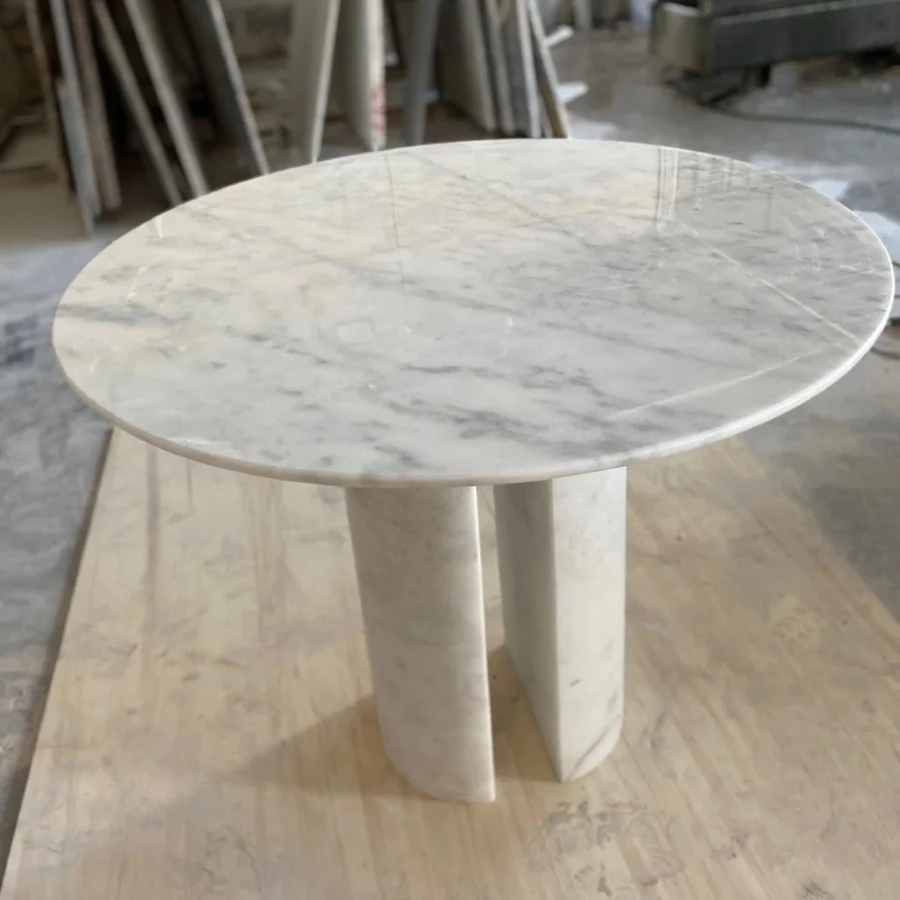 Cararra White Marble Coffee Table Cararra White Marble Coffee Table